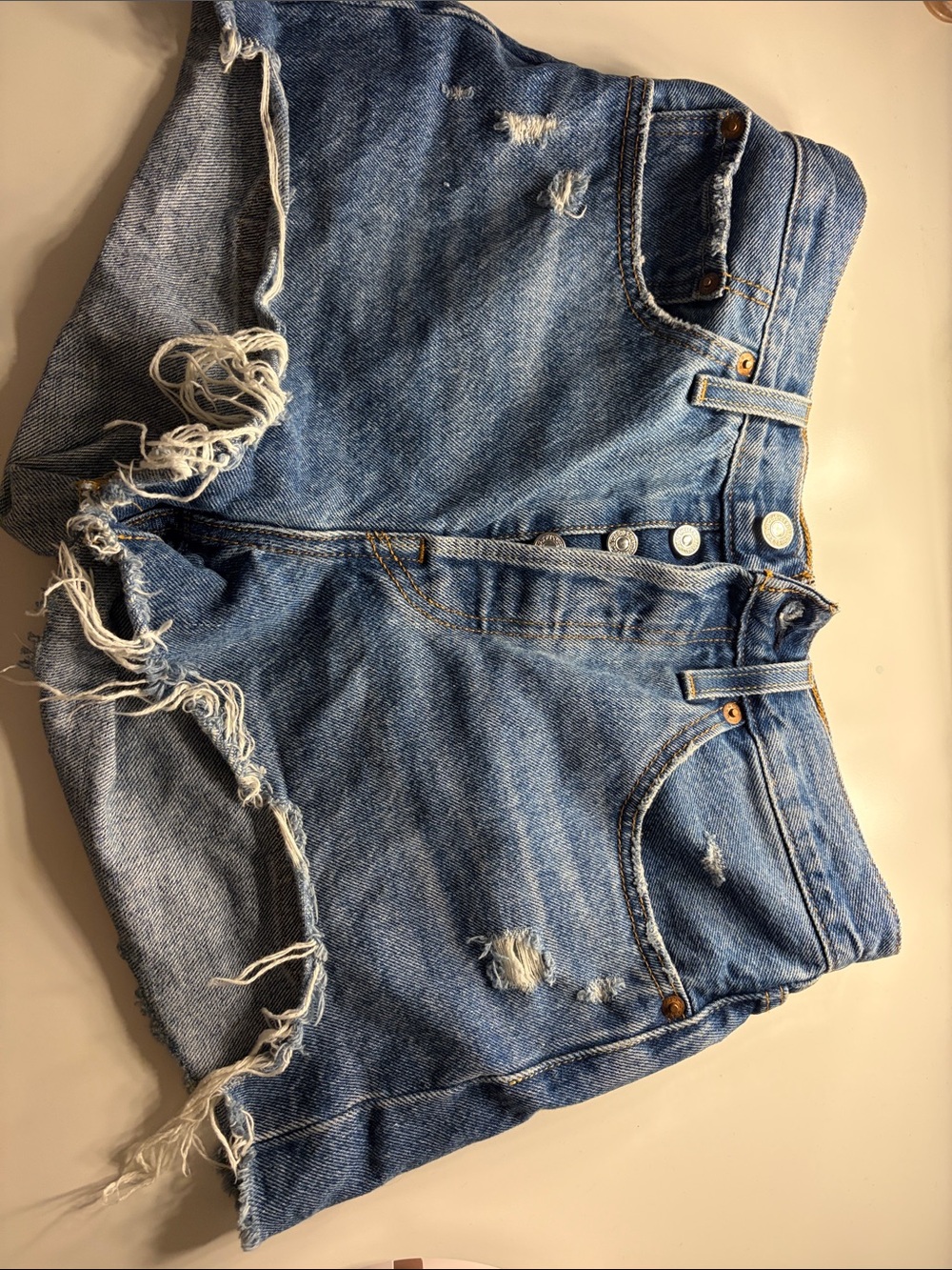 Levi's 501 High-Rise Blue Jean Shorts